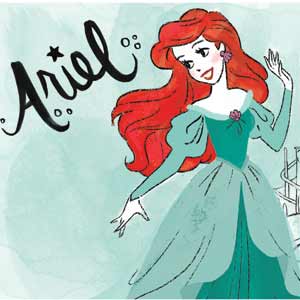 Disney Princess Ariel Art iPhone 13 Pro Max Clear Case